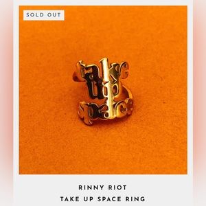 Take Up Space 14K adjustable ring